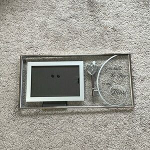 Burnes Of Boston “You Hold The Key To My Heart” 4x6 Landscape Glass Photo Frame